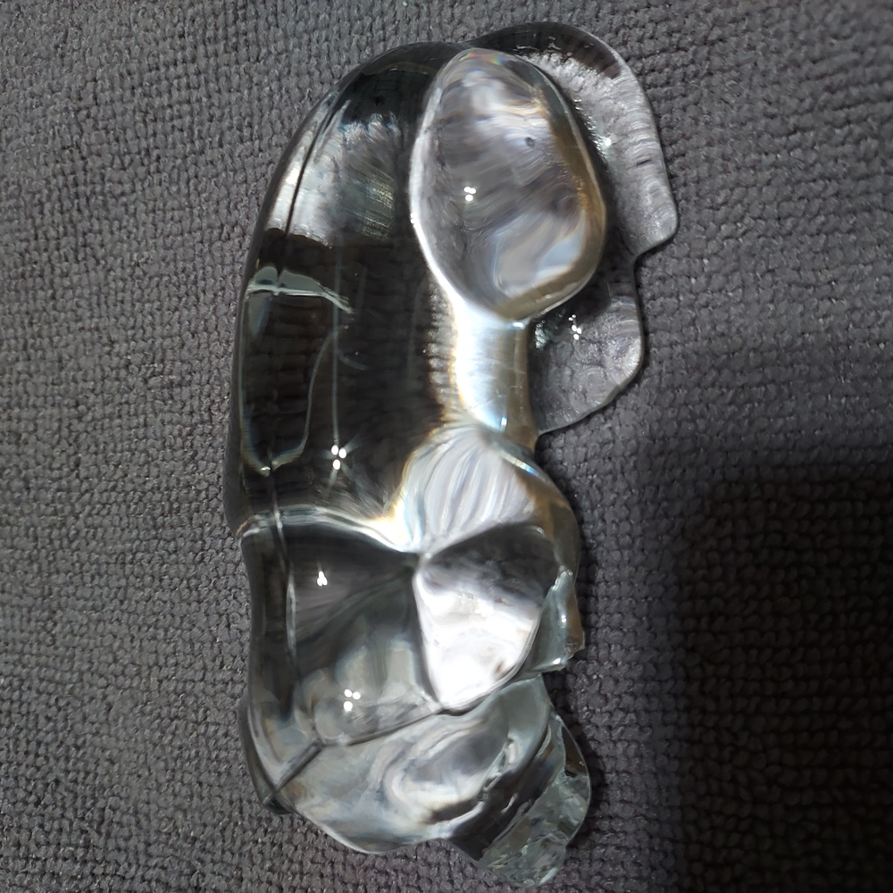 Elegant Clear Glass Sculpture